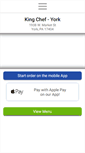 Mobile Screenshot of kingchefyork.com