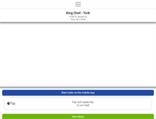 Tablet Screenshot of kingchefyork.com